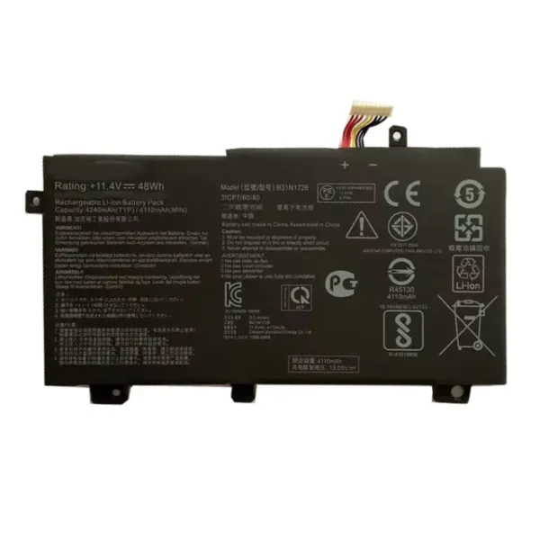 Laptop Battery For Asus B31N1726 4