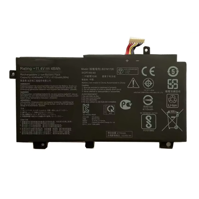 Laptop Battery For Asus B31N1726 4